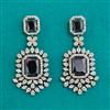American Diamond Classic Earring with Mehndi Plating