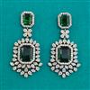 American Diamond Classic Earring with Mehndi Plating