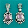 American Diamond Classic Earring with Mehndi Plating