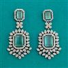 American Diamond Classic Earring with Mehndi Plating