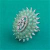 American Diamond Adjustable Ring with Rhodium Plating