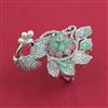 American Diamond Adjustable Ring with Rhodium Plating