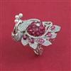 American Diamond Adjustable Ring with Rhodium Plating