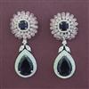 American Diamond Classic Earring with Rhodium Plating