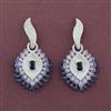 American Diamond Classic Earring with Rhodium Plating
