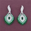 American Diamond Classic Earring with Rhodium Plating