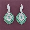 American Diamond Classic Earring with Rhodium Plating