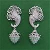 American Diamond Classic Earring with Rhodium Plating