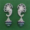 American Diamond Classic Earring with Rhodium Plating