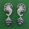 American Diamond Classic Earring with Rhodium Plating