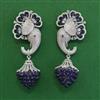 American Diamond Classic Earring with Rhodium Plating
