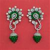 American Diamond Classic Earring with Rhodium Plating