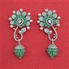 American Diamond Classic Earring with Rhodium Plating