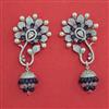 American Diamond Classic Earring with Rhodium Plating
