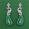 American Diamond Classic Earring with Rhodium Plating