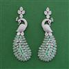 American Diamond Classic Earring with Rhodium Plating