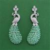 American Diamond Classic Earring with Rhodium Plating