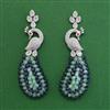 American Diamond Classic Earring with Rhodium Plating