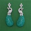 American Diamond Classic Earring with Rhodium Plating