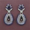 American Diamond Classic Earring with Rhodium Plating