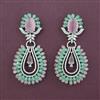 American Diamond Classic Earring with Rhodium Plating