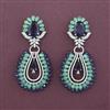 American Diamond Classic Earring with Rhodium Plating