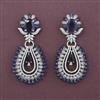 American Diamond Classic Earring with Rhodium Plating