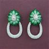 American Diamond Classic Earring with Rhodium Plating