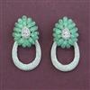 American Diamond Classic Earring with Rhodium Plating