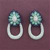 American Diamond Classic Earring with Rhodium Plating