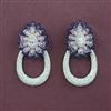 American Diamond Classic Earring with Rhodium Plating