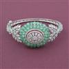 American Diamond Openable kada with Rhodium Plating