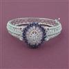 American Diamond Openable kada with Rhodium Plating
