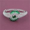 American Diamond Openable kada with Rhodium Plating
