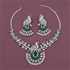 American Diamond Classic Necklace with Rhodium Plating