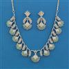 American Diamond Classic Necklace with Rhodium Plating