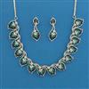 American Diamond Classic Necklace with Rhodium Plating