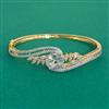 American Diamond Openable kada with 2 Tone Plating