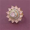 American Diamond Adjustable Ring with Carat Plating