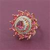 American Diamond Adjustable Ring with Carat Plating