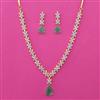 American Diamond Classic Necklace with 2 Tone Plating