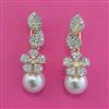 American Diamond Classic Earring with Rhodium Plating 2 Tone Plating Carat Plating