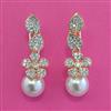 American Diamond Classic Earring with Rhodium Plating 2 Tone Plating Carat Plating