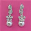 American Diamond Classic Earring with Rhodium Plating 2 Tone Plating Carat Plating
