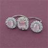 American Diamond Adjustable Ring with Rhodium Plating