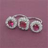 American Diamond Adjustable Ring with Rhodium Plating