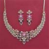 American Diamond Classic Necklace with Carat Plating