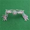 American Diamond Openable kada with Rhodium Plating