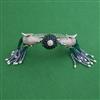 American Diamond Openable kada with Rhodium Plating
