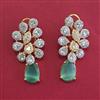 American Diamond Classic Earring with 2 Tone Plating